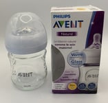 2 X Philips Avent Natural Newborn Baby Feeding Bottles - 120ml W25