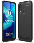 BNBUKLTD® Compatible for Motorola G8 Series Case Carbon Fibre Gel Cover Ultra Slim Shockproof (Model: Motorola Moto G8 Power Lite)(*)