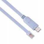 Câble de console plat USB2.0 mâle vers RJ45 mâle