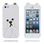 Apple Baby Bear (vit) Iphone 5 & 5s Silikonskal