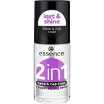 Essence Nails Nail Polish 2 in 1 Base & Top Coat 8 ml