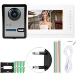 Ej.life - 7 pouces lcd vidéo porte téléphone sonnette interphone caméra moniteur système de sécurité à domicile 110-240V (ue)
