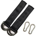 2 st trädgunga remmar hängande remmar gunga tillbehör hängande kit för 25 cm trädgunga tunga hängande remmar med 2 karbinhakar