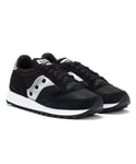 Saucony Mens Originals Jazz 81 Trainers in Black Silver - Black & Silver Leather (archived) - Size UK 8.5
