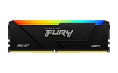 Kingston FURY Beast RGB 16GB 3600MT/s DDR4 CL18 DIMM Computer Memory KF436C18BB2