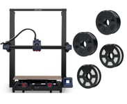 Anycubic - Kobra 2 Max 3D Printer, 2x ST-PLA 1.75 mm1 kg Filament Black & mm 1 White (CCTree) Bundle