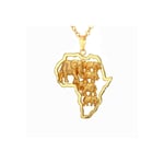 U7 Afrika Elefant Halsband - Guld