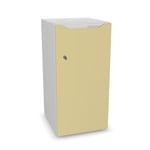 Skåp Choice - 1 dörr & brevinkast, Färg White / Light Yellow