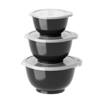 Rosti Margrethe mini bowl set 3-pack Black