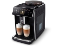 Saeco 14 drycker, helautomatisk espressomaskin, Espressomaskin, 1,8 l, Kaffebönor, Malat kaffe, Inbyggd kvarn, 1500 W, Svart, Silver
