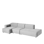 HAY - Mags Soft Low 3 Seater Combination 3 Left - Dark Grey Stitching - Cat.4 - Hallingdal 65 130 - Soffor