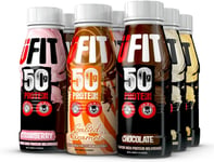 UFIT Variety Pack High 50G Protein Shake, No Added Sugar, Low in Fat – Mixed Fla