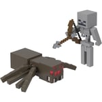 Minecraft SKELETON SPIDER JOCKEY 3.25-inch Action Figure 2-Pack