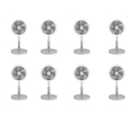 Beldray COMBO-7322 Cordless Foldable 3 in 1 LED Fans, 9 W, Set of 8, Grey
