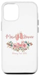Coque pour iPhone 12/12 Pro Maid of Honor 2024 Tour de vin pour fête de mariage