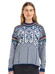 Dale of Norway 1994 Feminine Sweater ullgenser dame Indigo Offwhite Mustard 95881 C04 M 2023