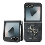 Samsung Galaxy Z Flip6 Guess 4G Big Metal Logo Hybrid Skal -... Svart