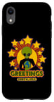 Coque pour iPhone XR Salutations Terriens | Dieu extraterrestre rétro | Ancien