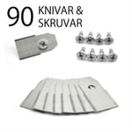 90 blad / knivar för Husqvarna Automower, Gardena