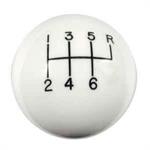 Hurst Shifters U1630016 växelknopp vit 6-växlad, M16x1,5
