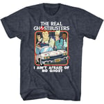 The Real Ghostbusters - Busters & Ecto1 - Short Sleeve - Heather - Adult - T-Shi