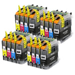 16 Ink Cartridges (Set) for use with Brother DCP-J562DW, MFC-J480DW, MFC-J5720DW