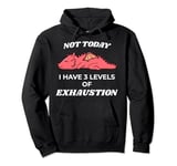 Kawaii Dragon 3 Levels of Exhaustion Tabletop Dungeons Pullover Hoodie
