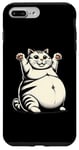 Coque pour iPhone 7 Plus/8 Plus Motif de gros chat amusant pour les amoureux des animaux