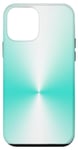 Coque pour iPhone 12 mini Couleur turquoise simple et minimaliste