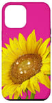 Coque pour iPhone 12 Pro Max Doré, tournesol rose vif, rose vif, joli