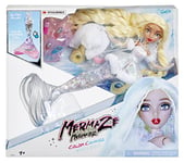 Mermaze Mermaidz Winter Waves - GWEN - Avec 1 poupée sirène, 1 nageoire avec changement de couleur, 1 queue remplie de paillettes & accessoires – Dès 4 ans