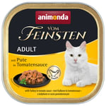 Økonomipakke Animonda vom Feinsten Adult NoGrain i Saus 36 x 100 g - med kalkun i tomatsaus