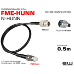 Overgangskabel fra N-hann til FME-hunn (0,5M)