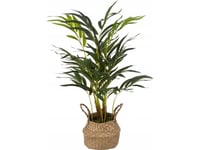 Atmosphera Konstgjord Palm Som En Levande Palm I En Flätad Kruka, Höjd 80 Cm