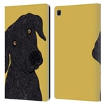 Head Case Designs Officially Licensed Valentina Black Labrador Dogs Leather Book Wallet Case Cover Compatible With Samsung Galaxy Tab S6 Lite