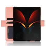 SPAK Samsung Galaxy Z Fold 2 5G Case,Premium Leather Wallet Flip Cover for Samsung Galaxy Z Fold 2 5G (Pink)