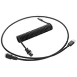 CableMod Pro Coiled Keyboard Cable USB A to USB Type C, Midnight Black - 150cm