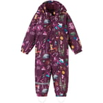 Reima Tuohi vinterdress til småbarn, deep purple print