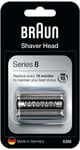 Braun 83M (Series 8) Replacement Shaver Foil Head Cassette, Silver - Genuine New