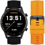 SEKONDA Sekonda Active Plus Black Metal Case Smart Watch Gift Set