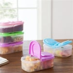 1x Plastic Kitchen Container Fresh Fruit Food Snacks Storage Sau Purple One Size