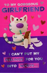 Funny Gorgeous Girlfriend Valentine's Day Greeting Card Humour Valentines Cards