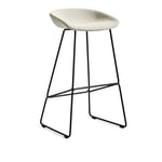 HAY - About a Stool AAS39 High - Black Base - Cat.5 - Coda 2 100 - Barstolar - Hee Welling - Metall/Plast