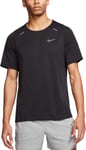 Mens Nike Rise 365 Elite Lightweight Running Gym T Shirt Top Black Size Small