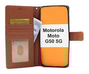 New Standcase Wallet Motorola Moto G50 5G (Brun)