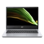 Acer Aspire 3 A314-35 N6000 Ordinateur portable 35,6 cm (14 ) Full HD Intel® Pentium® Silver 8 Go DDR4-SDRAM 256 Go SSD Wi-Fi 5 (802.11ac) Windows 11 Home Argent - Neuf