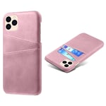 KSQ iPhone 12 Pro- 12 mobildeksel med kortholder - Rosé