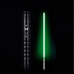 Star Wars Lightsaber Metal Handle RGB 11 Colors Change, 6 Sets Soundfonts Force FX FOC Blaster Toys Toy Gift Lightsaber Glowing Toy Sword,Black