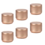 Tea Can Gift Travel Loose Leaf With Airtight Lids Sealed Tins Candle Making Coffee Gold 6pcs Rose Gold