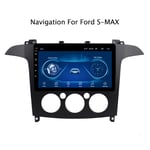 Navigation GPS stéréo Voiture écran Tactile Multimédia Navi Radio avec Bluetooth WiFi Auto Lecteur Double Din - pour Ford S-Max Galaxy 2007-2008 9 Pouces